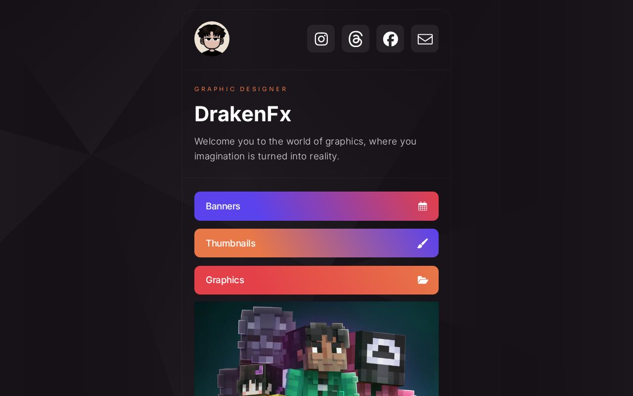 Carrd profile picture for @entire